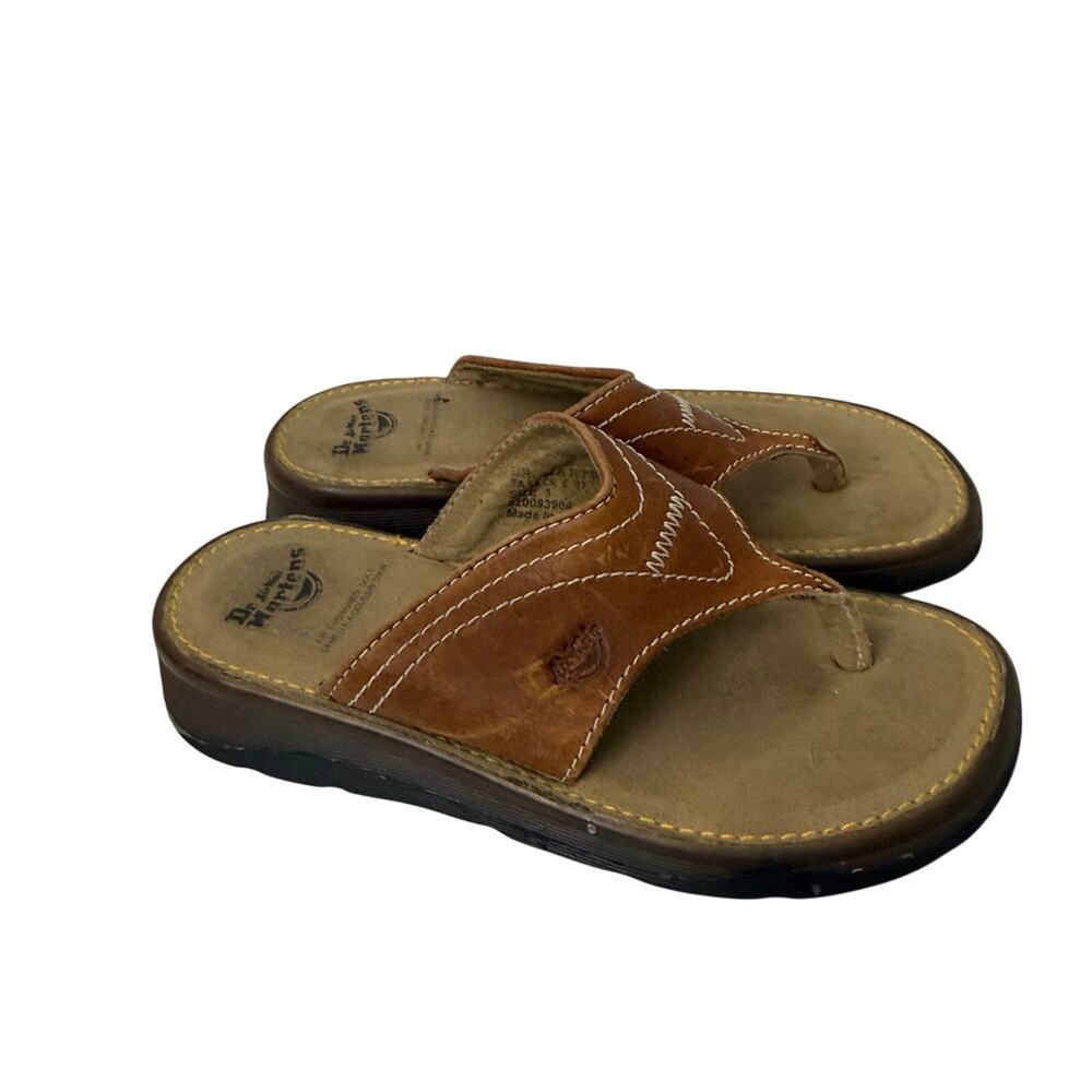Dr Martens Sandals Vintage Y2K Womens Size 5 US Brown Leather 5A54